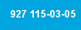 927 115-03-05 927 115-03-05
